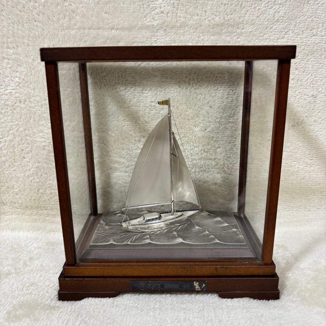 ヨット 置物 関武比古 SEKI STERLING 960 刻印 銀製 シルバー