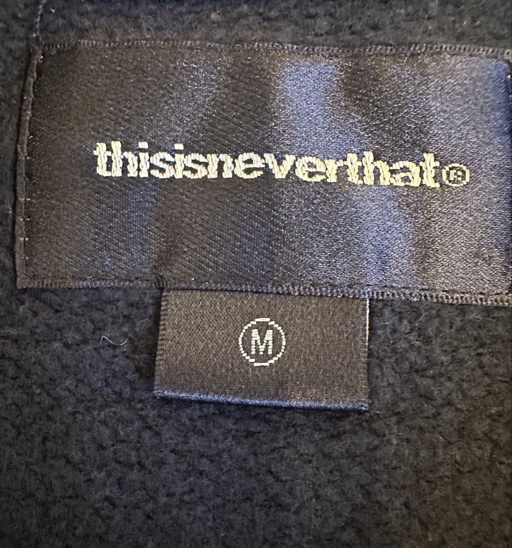 thisisneverthat ネイビー ロゴ スウェット M タグあり