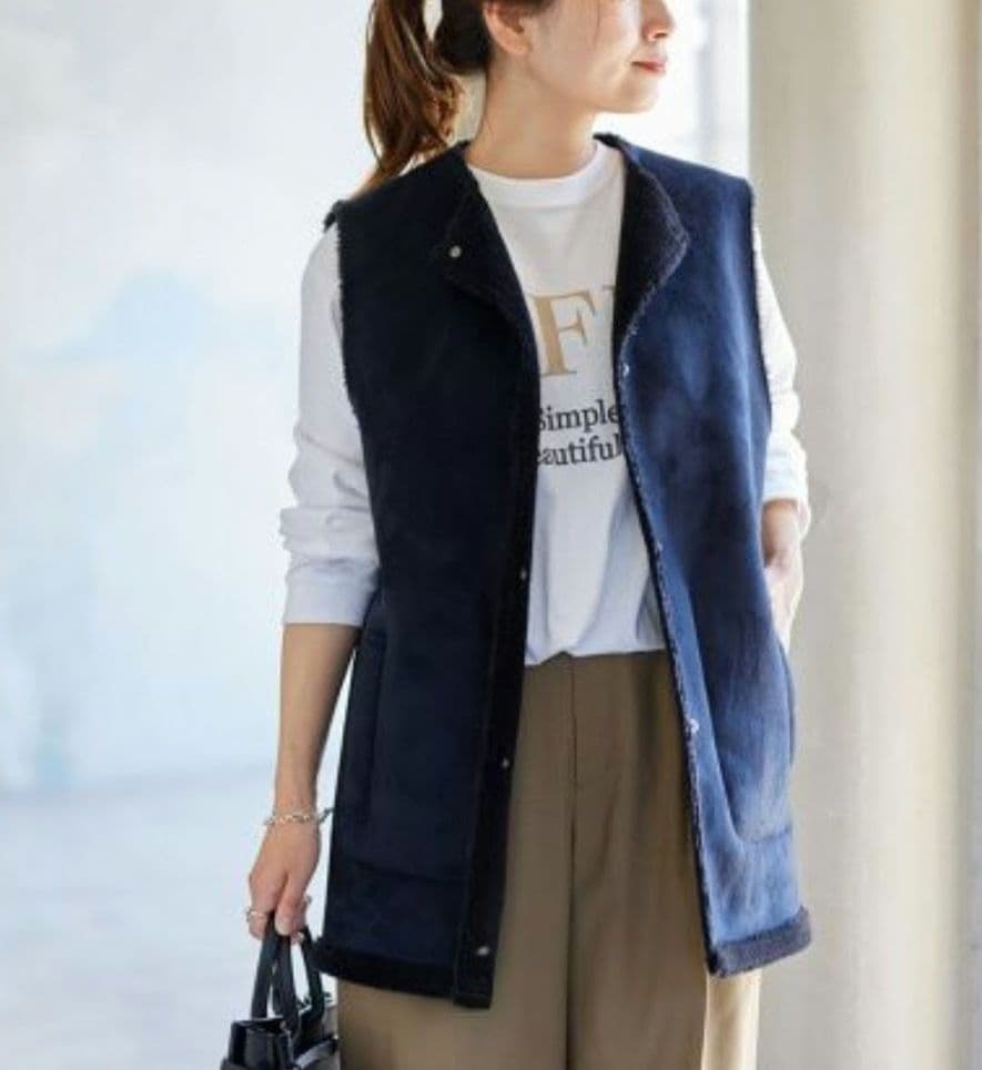 【新品未使用】JOURNAL STANDARDフェイクムートンリバーシブルベスト