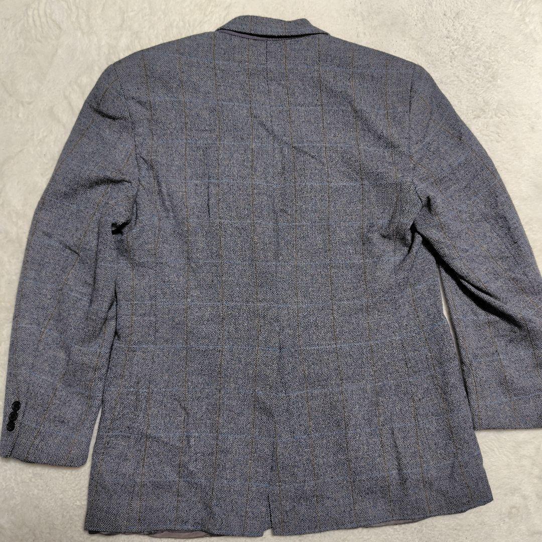 【XL相当】ブルックスブラザーズ ヘリンボーン テーラードジャケット グレー系