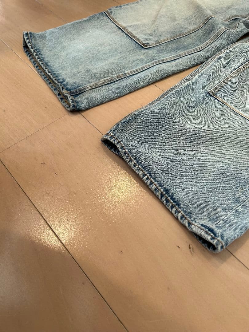 パンツ SUGARHILL FADED DOUBLE KNEE DENIM PANTS