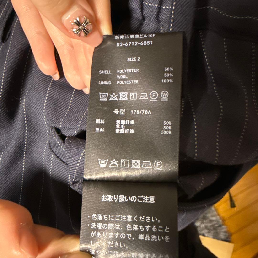 LiNoH ストライプ柄スラックスパンツ 限定値下げ中