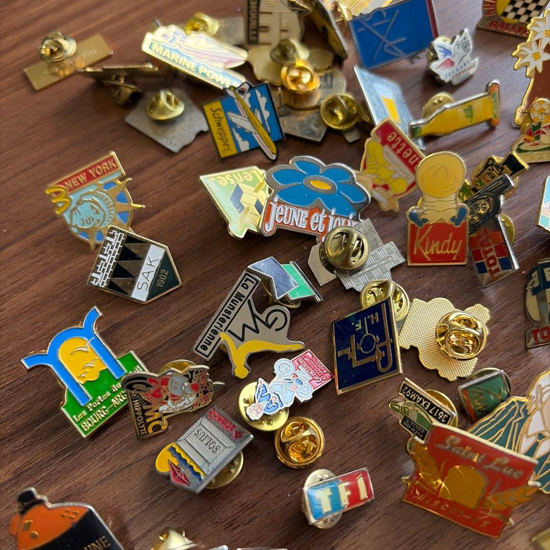 m*n様 フランス　ピンズ ヴィンテージ ピンバッジ　まとめ　100個セット コ