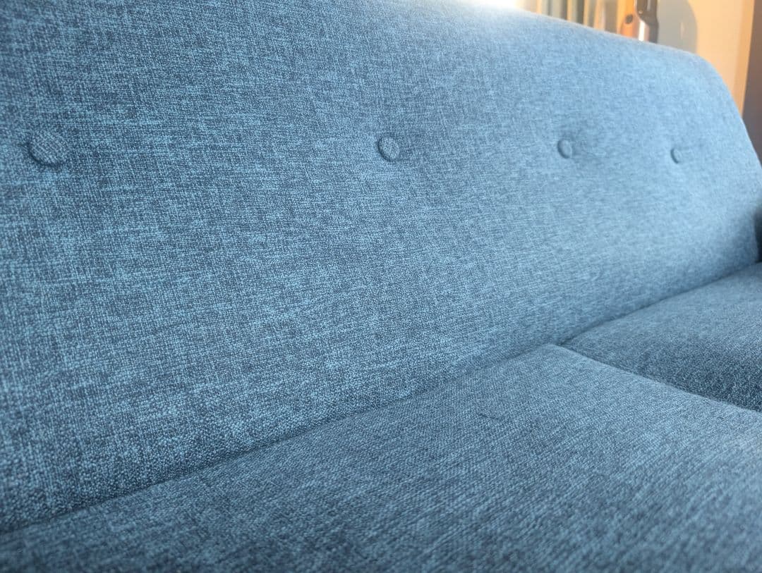 LOWYA ロウヤ [幅156] 2人掛け ソファ コンパクト ブルー