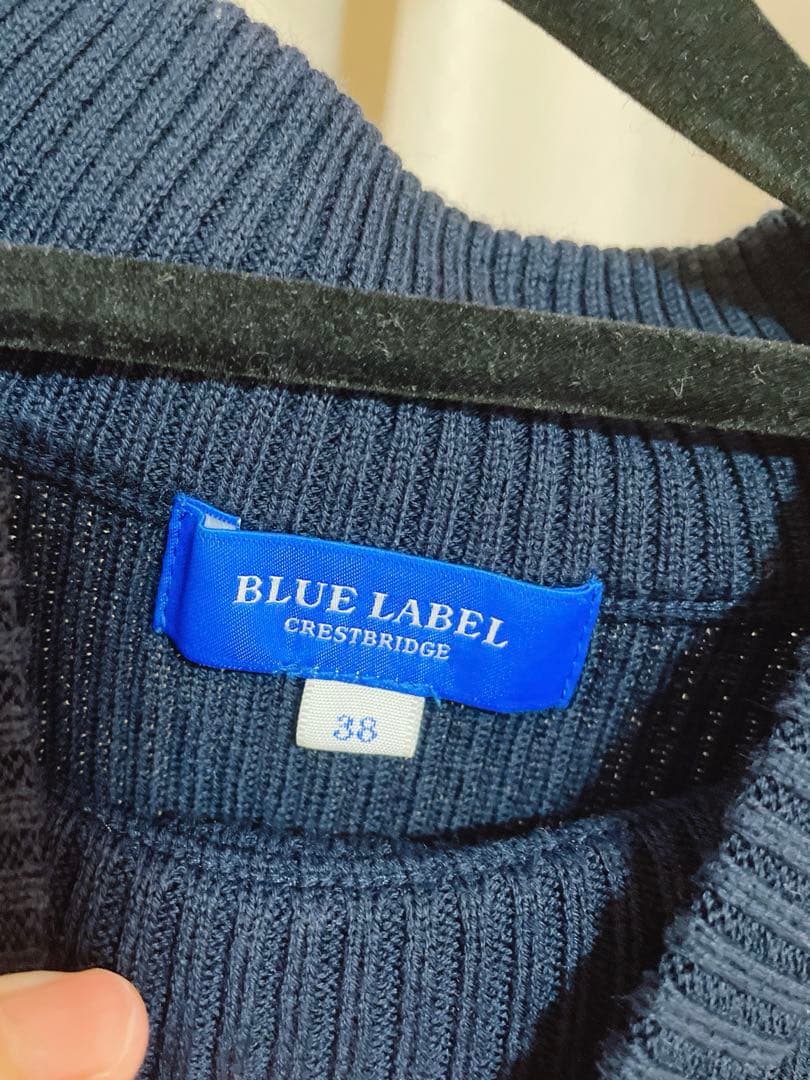 ブルーレーベル　クレストブリッジ ドッキングワンピース チェック柄ピンク38 M