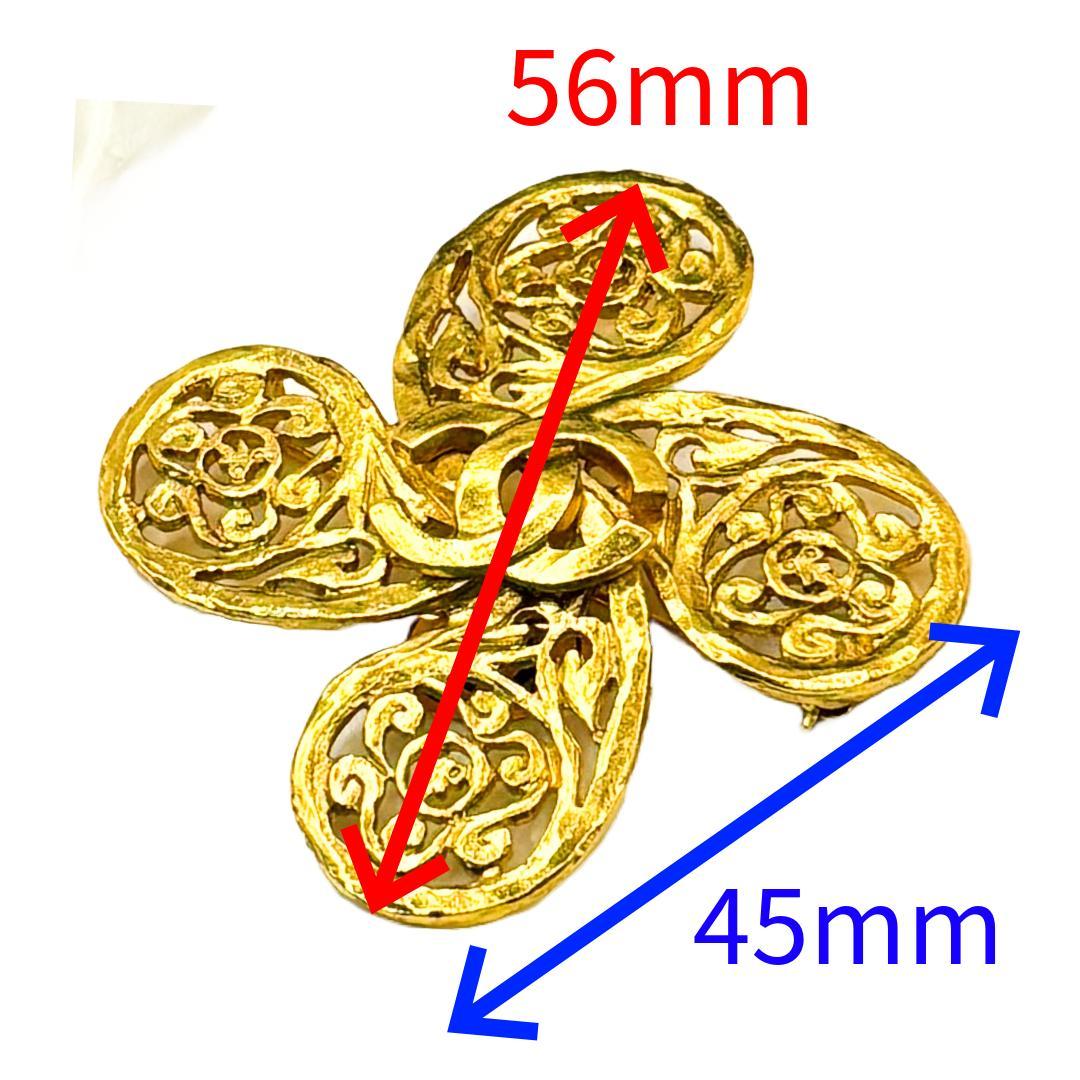 値下品 極美品 シャネル ピンブローチ 95A ゴールド ビンテージ ココマーク