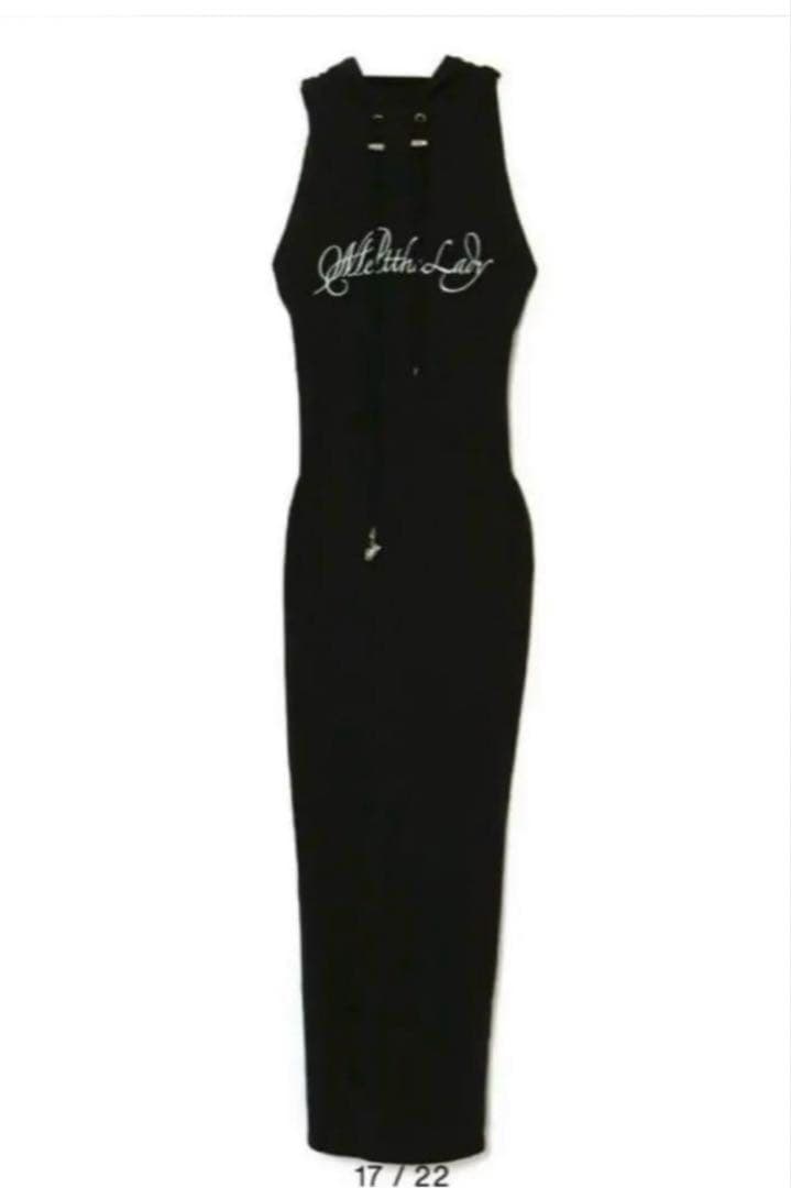 ワンピース melt the lady logo hoodie dress