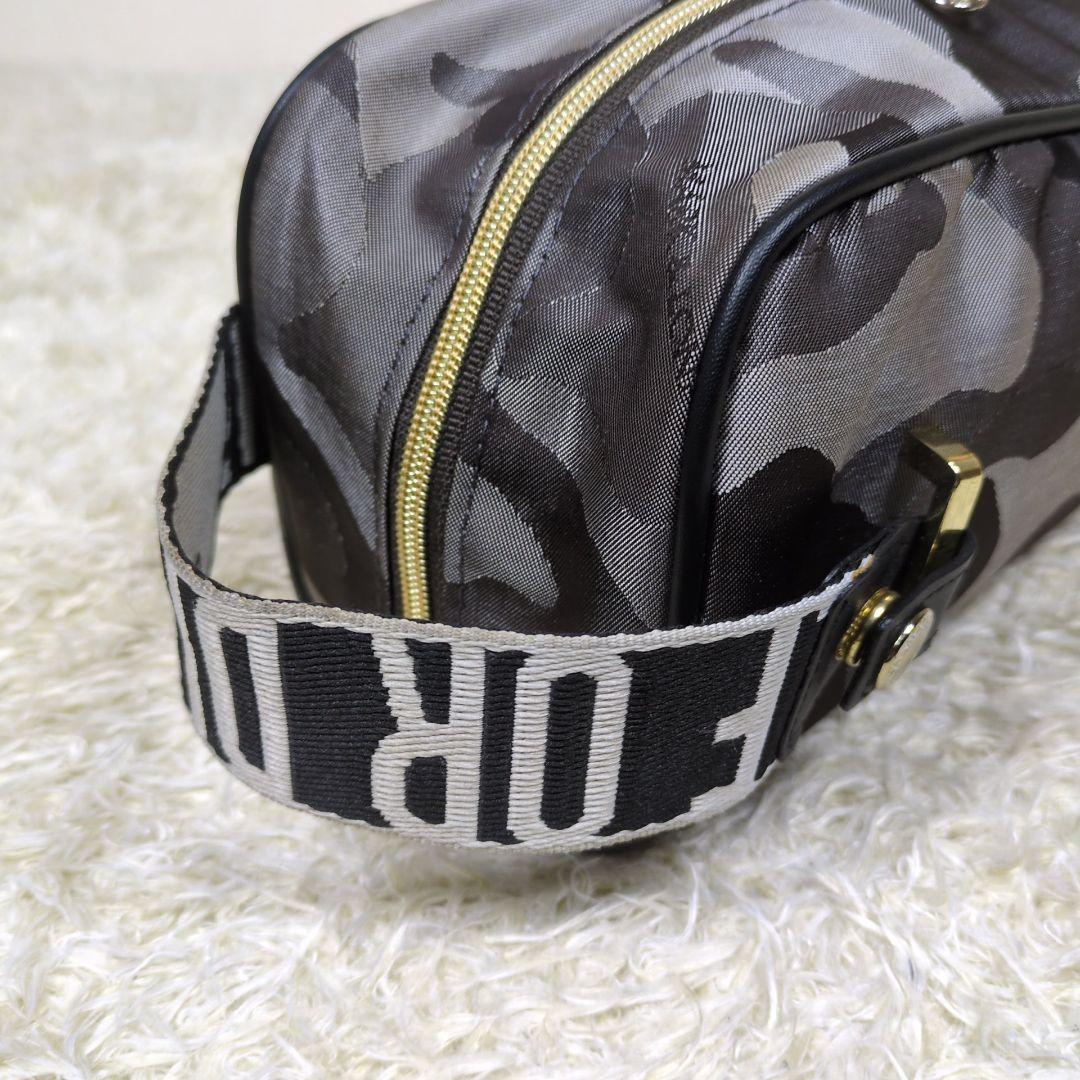 マークアンドロナ カートバッグ カモフラ スカル ナイロン グレー