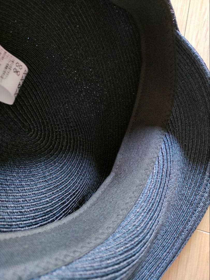 アナスタシアMagni ダークブルー 麦わら帽子