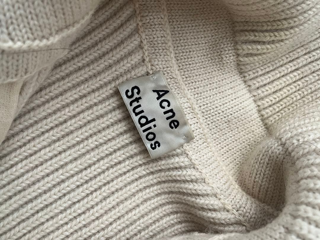 17aw acne studios ハーフジップ ニット　ドライバーズニット