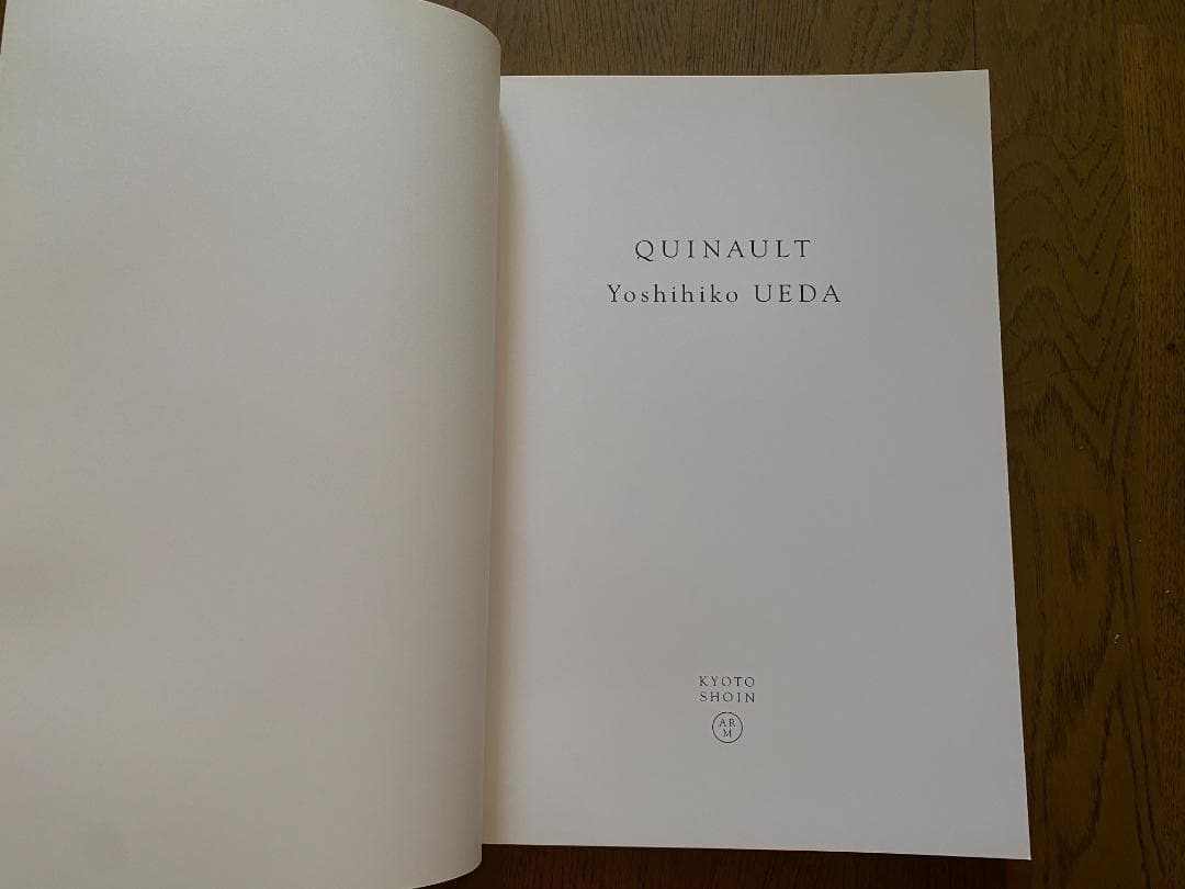 上田義彦「クゥィノルト/QUINAULT」1993年　直筆サイン入り　美品