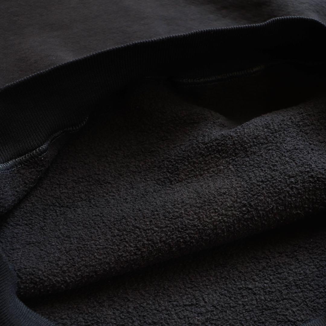 70s 80s ブラック Russell ラッセル 無地スウェット ヴィンテージ