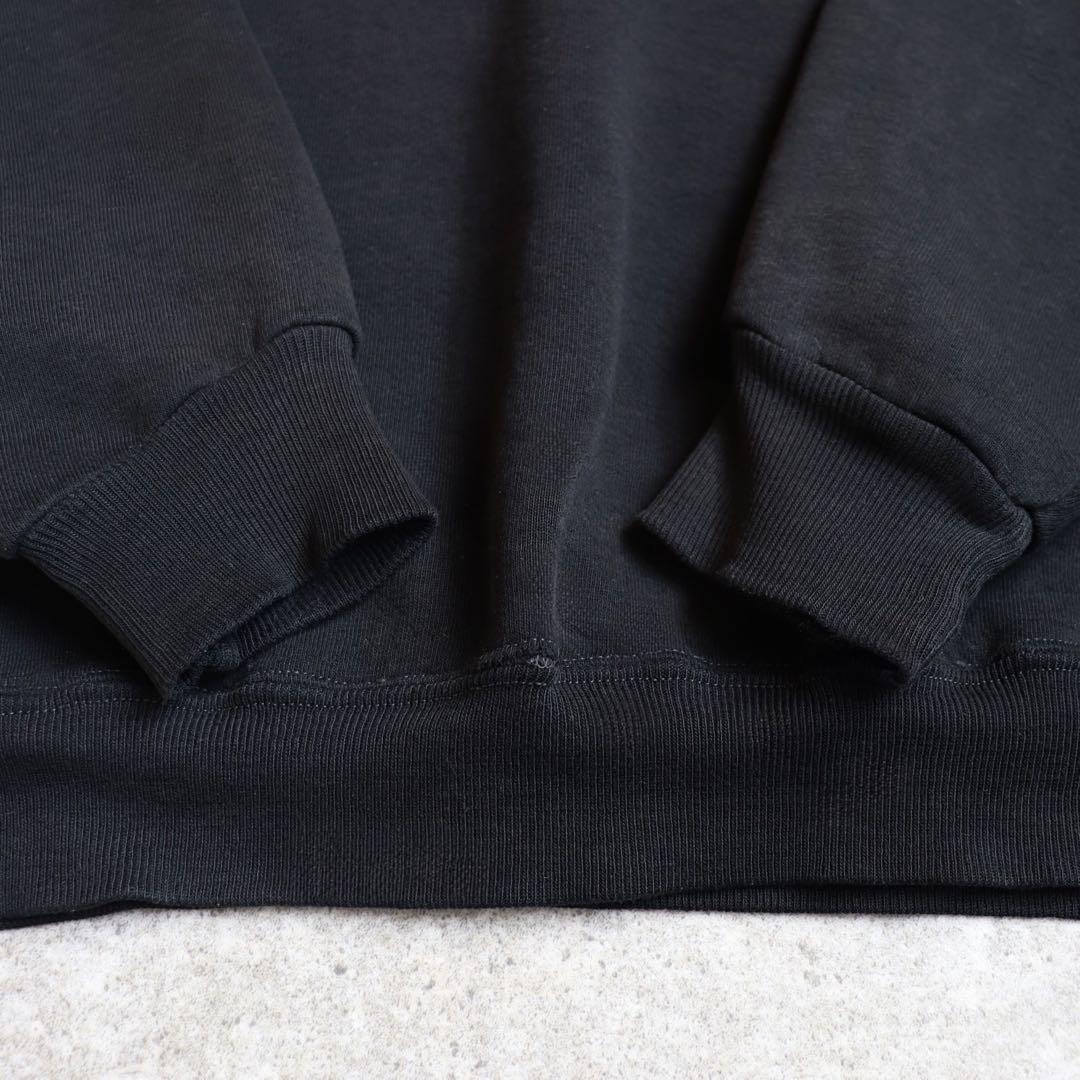 70s 80s ブラック Russell ラッセル 無地スウェット ヴィンテージ