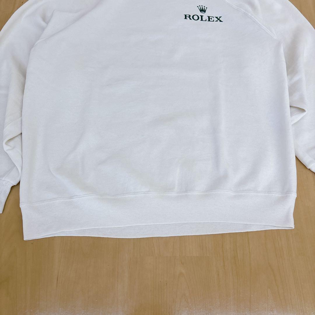 ROLEX ロレックス ロゴ スウェット JERZEES USA ホワイト XL