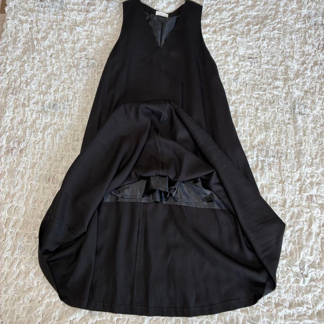 美品 かぐれ kagure Aラインジャンパースカート ブラック FREE