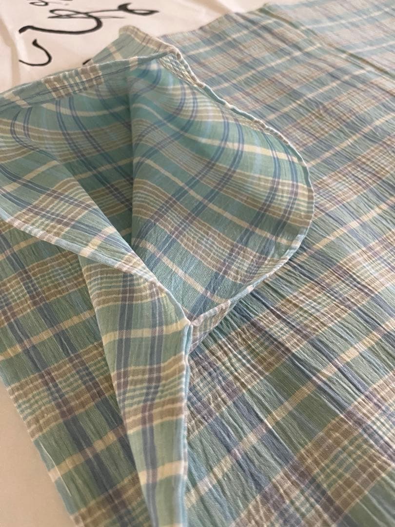 綿麻着物✴︎ミントグリーン