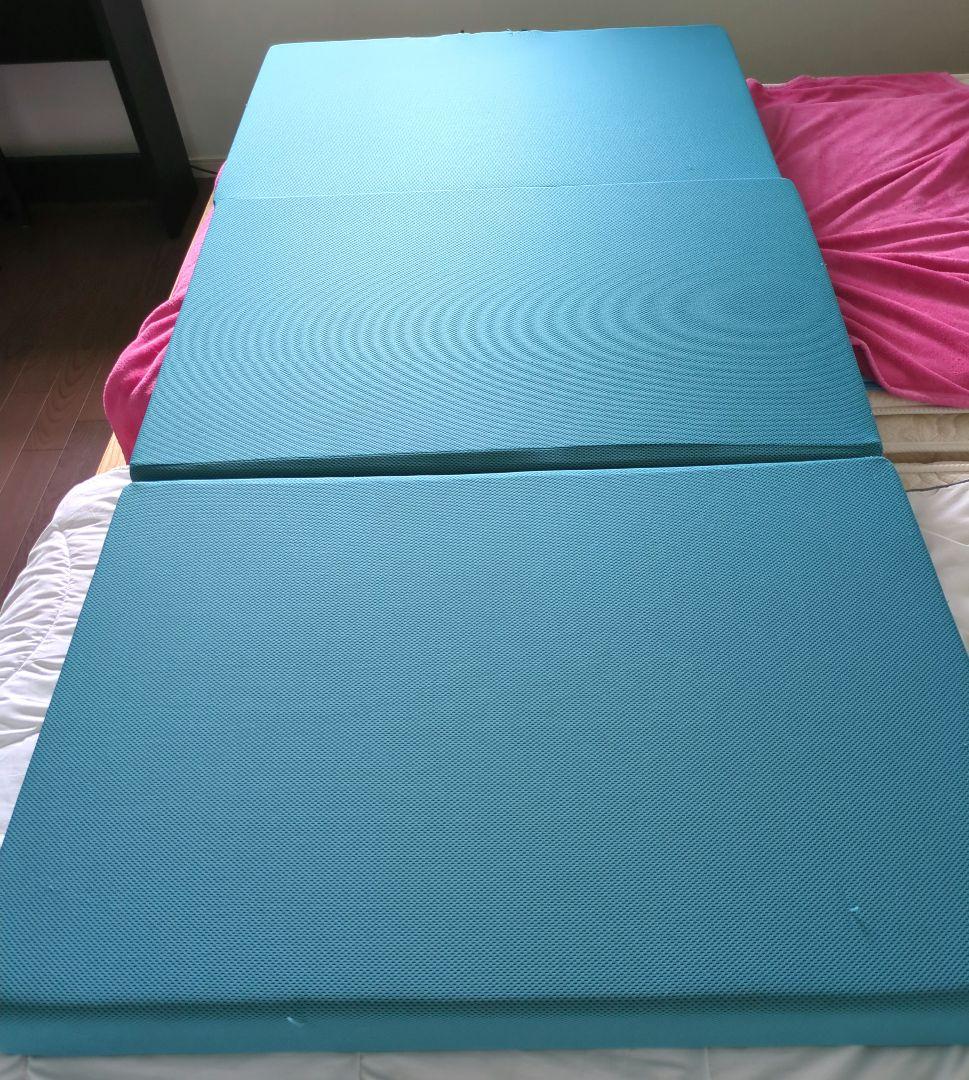 マニフレックス　メッシュ・ウィング　シングル三つ折（ミッドブルー）