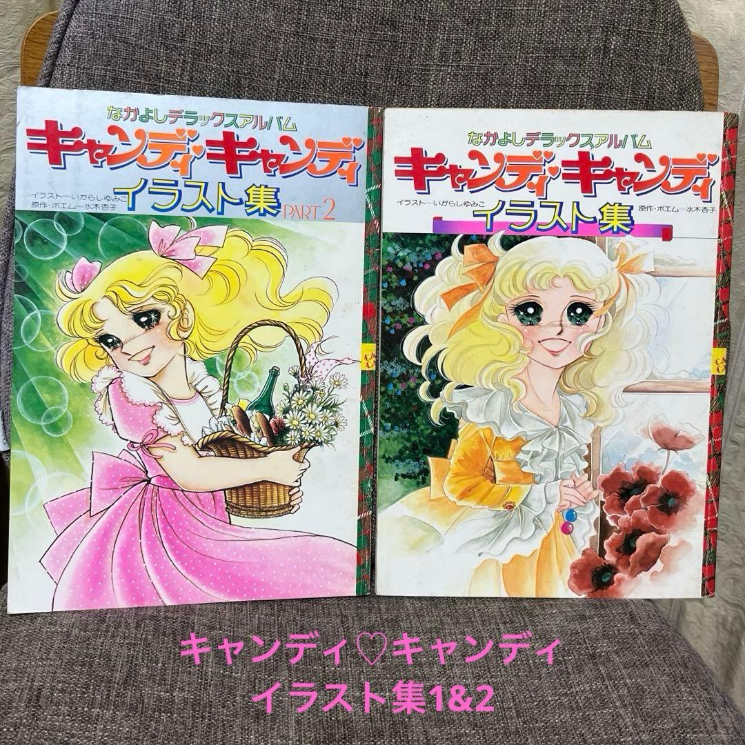 ⭐︎【希少】キャンディ♡キャンディ イラスト集　1&2　なかよしデラックスアルバム