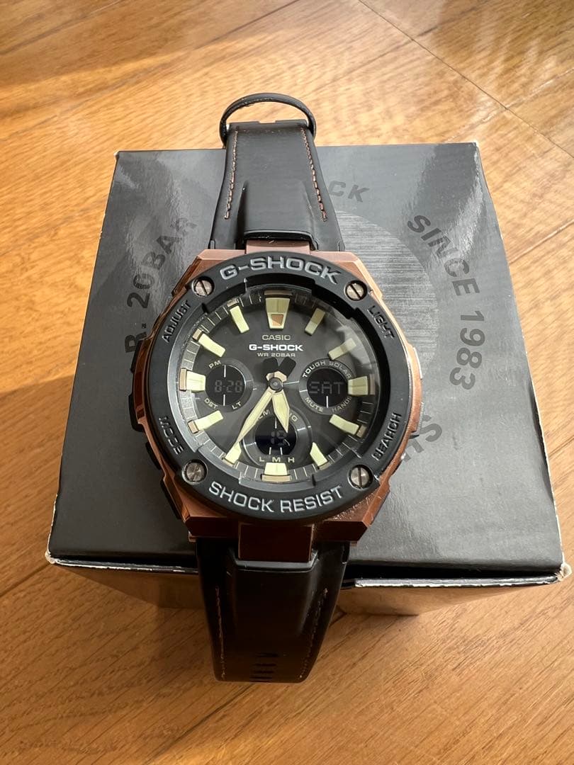 G-SHOCK 希少 GST-S120L-1ADR ブロンズカラー