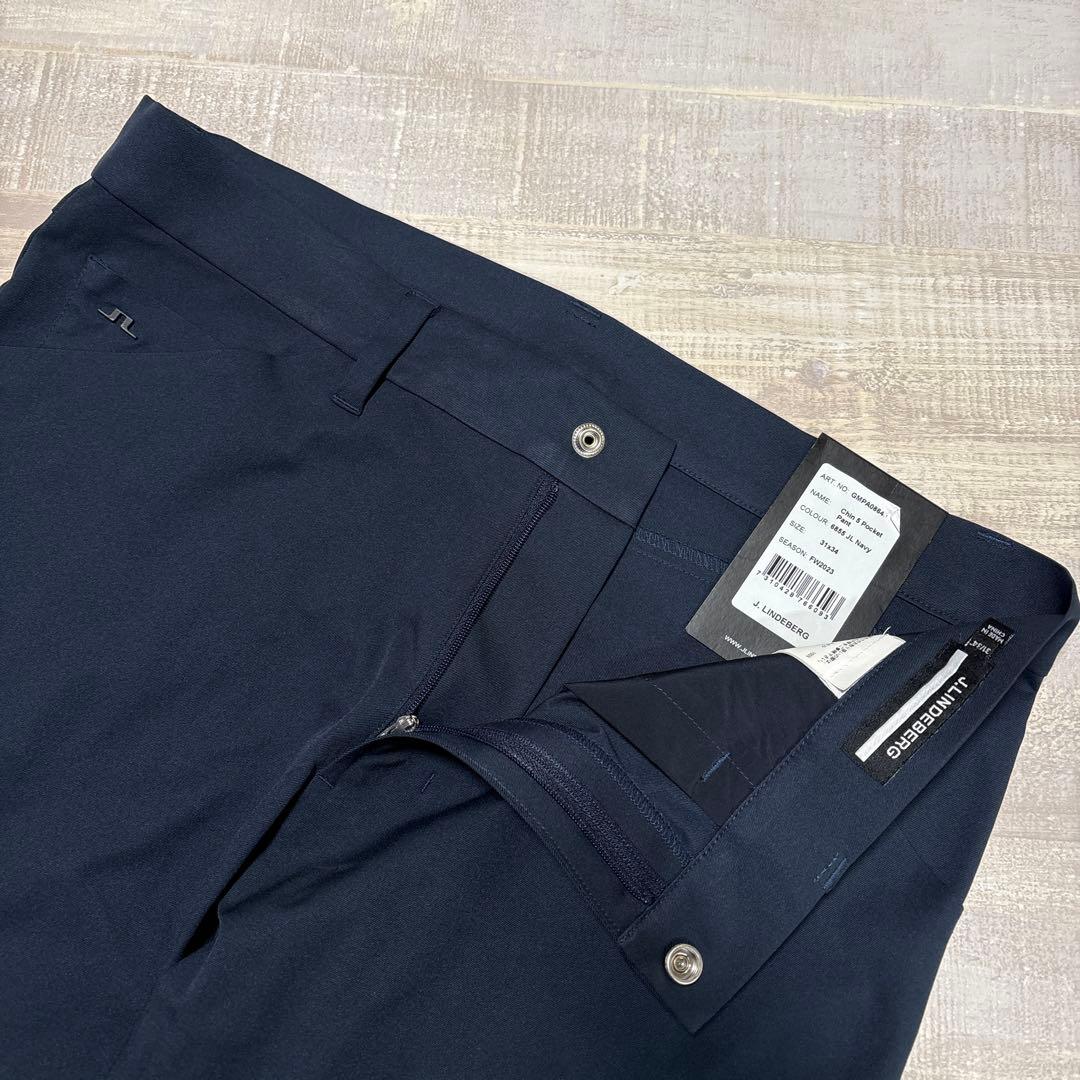 J.リンドバーグ★ネイビー★薄手ストレッチパンツ 【メンズサイズ31/34（L】
