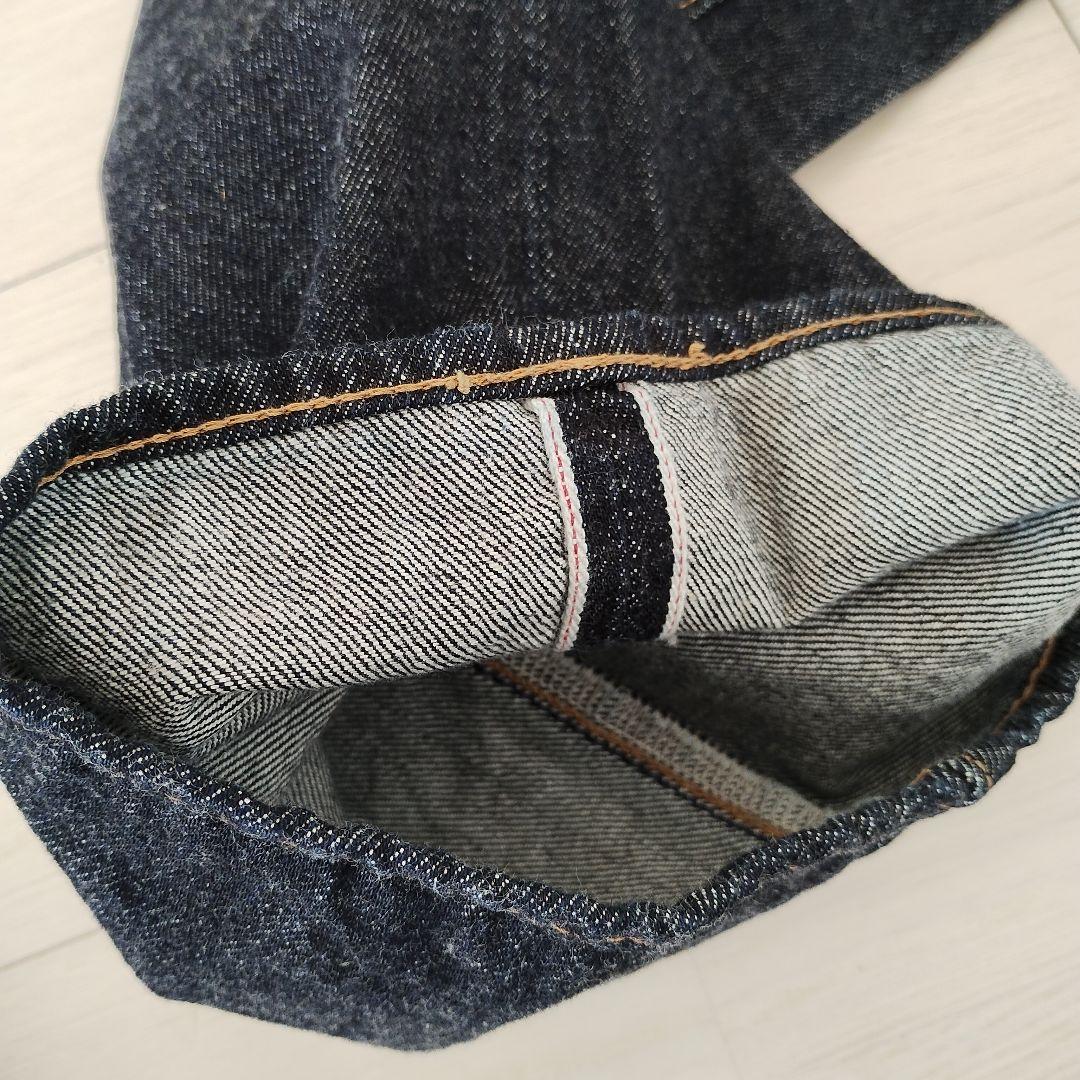 内田縫製 レインボーデニム 日本製 インディゴ 赤耳 新品未使用 ジーンズ