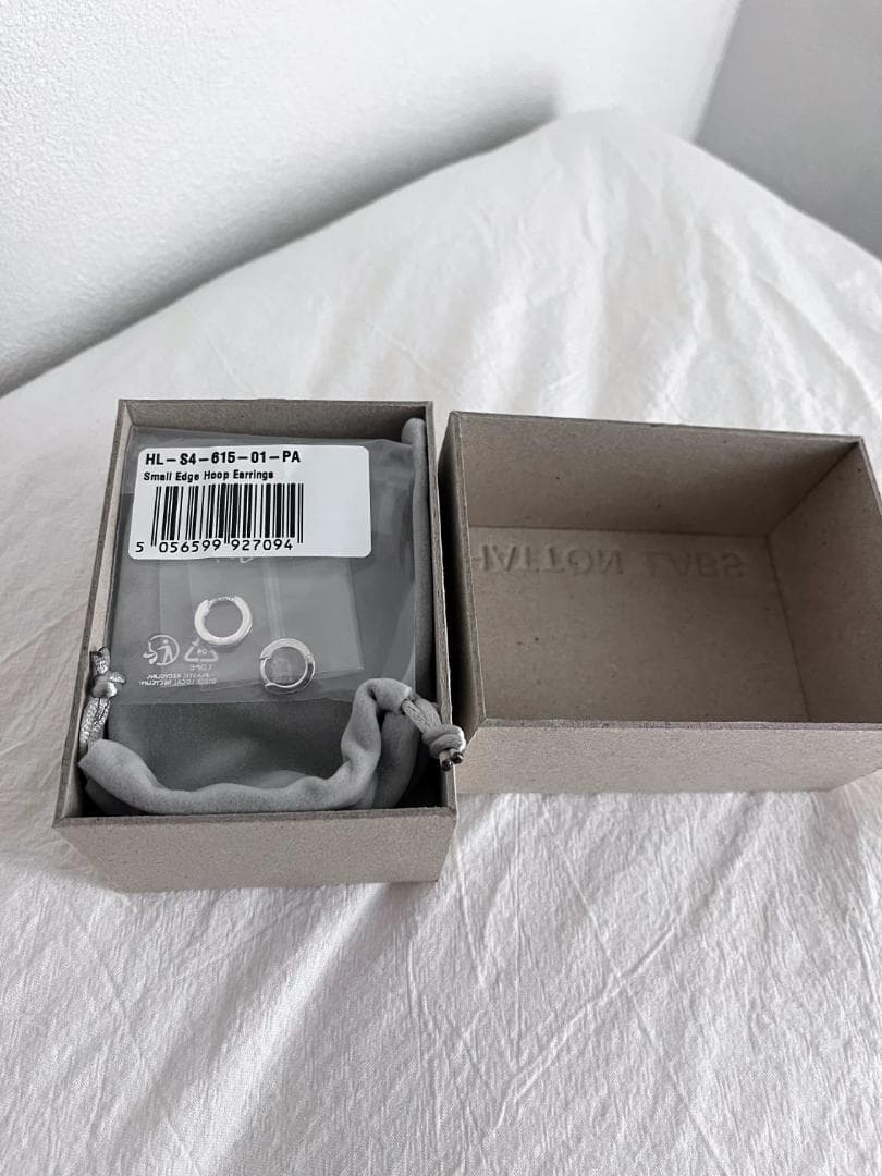 Hatton Labs シルバー シングルフープピアス ペア 新品