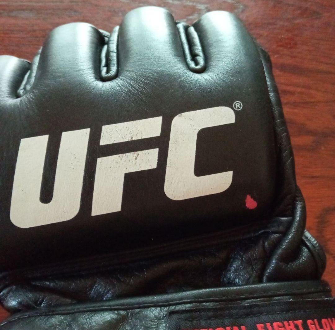 UFC 公式ファイトグローブ XLARGE ブラック　五味隆典サイン入り