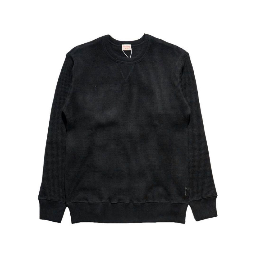 ヘルスニット　スーパーヘビーワッフル　ブラック　XL