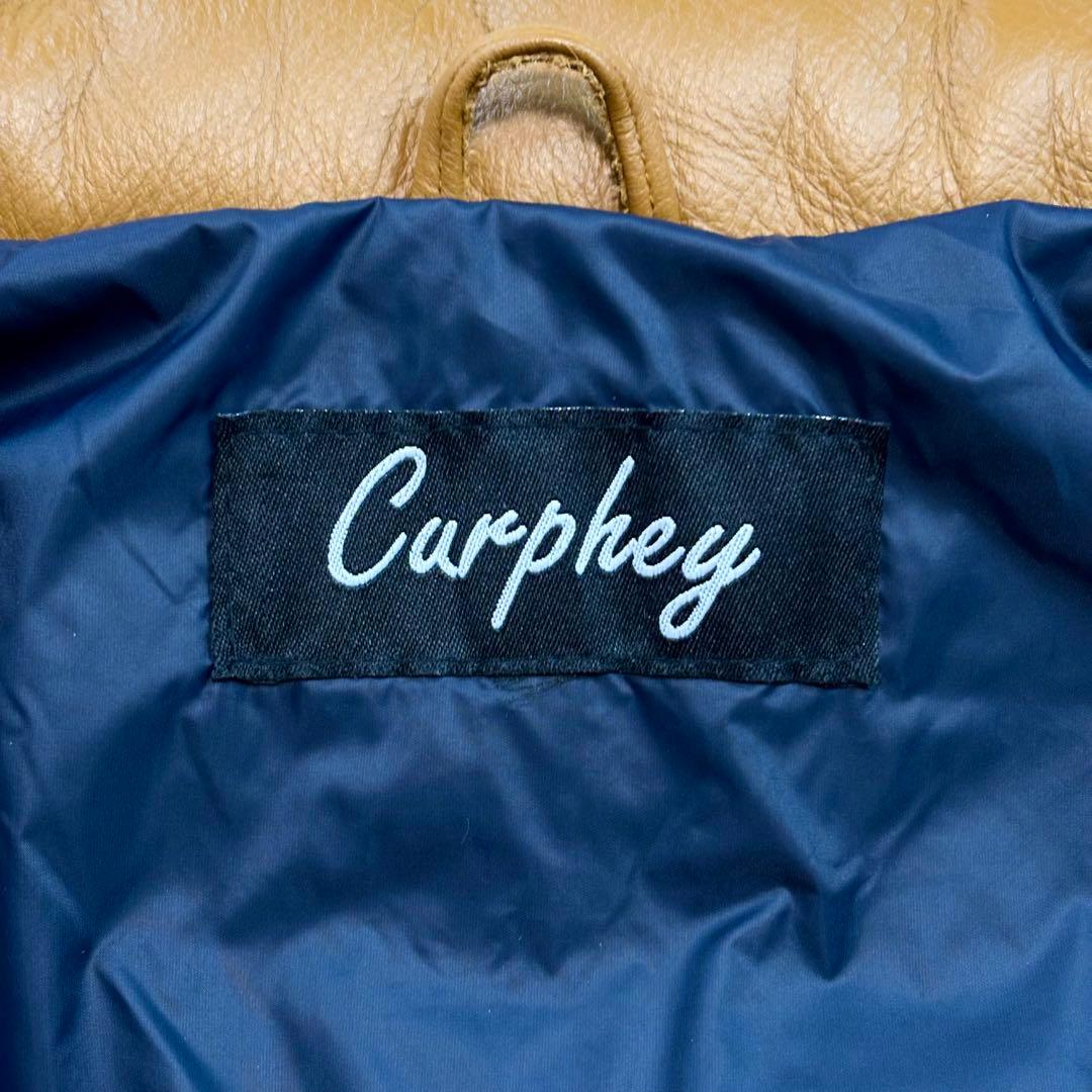 新品未使用 UABONI ユアボニ レザーダウンジャケット キャメル