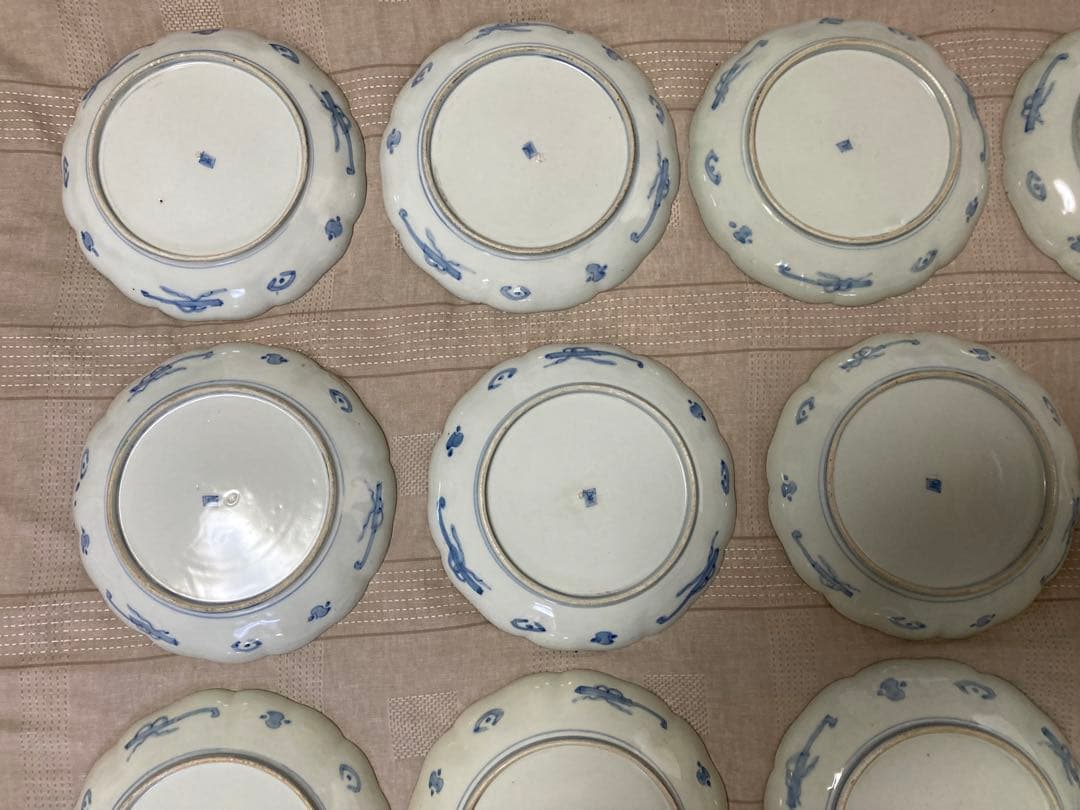 伊万里焼皿　直径約24センチ　11枚