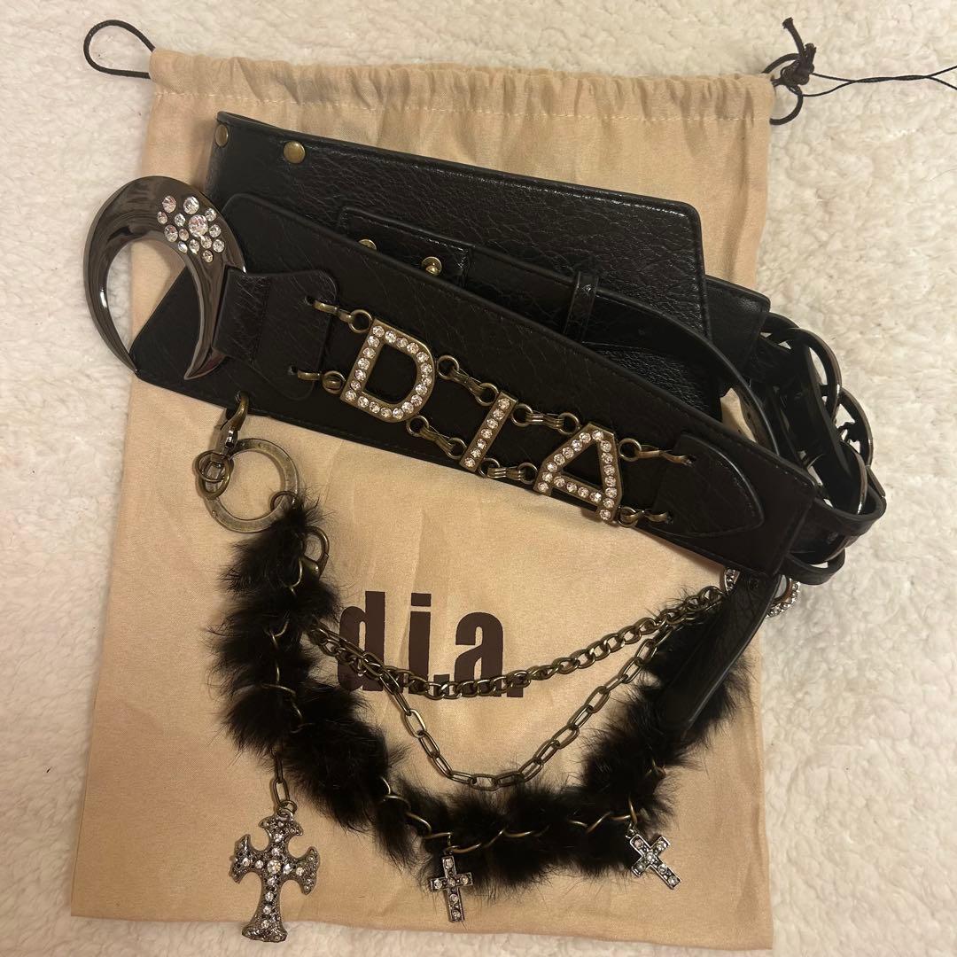 d.i.a ムーンバックルチェーンベルト チェーン付き