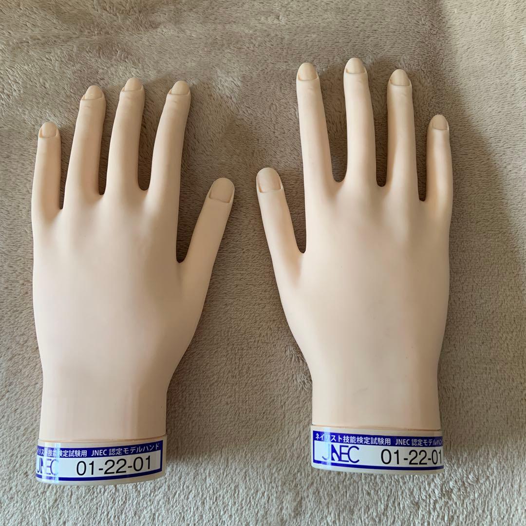 ネイリスト検定試験用モデルハンド　ネイル