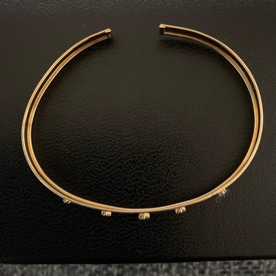 K18バングルブラウンダイヤ