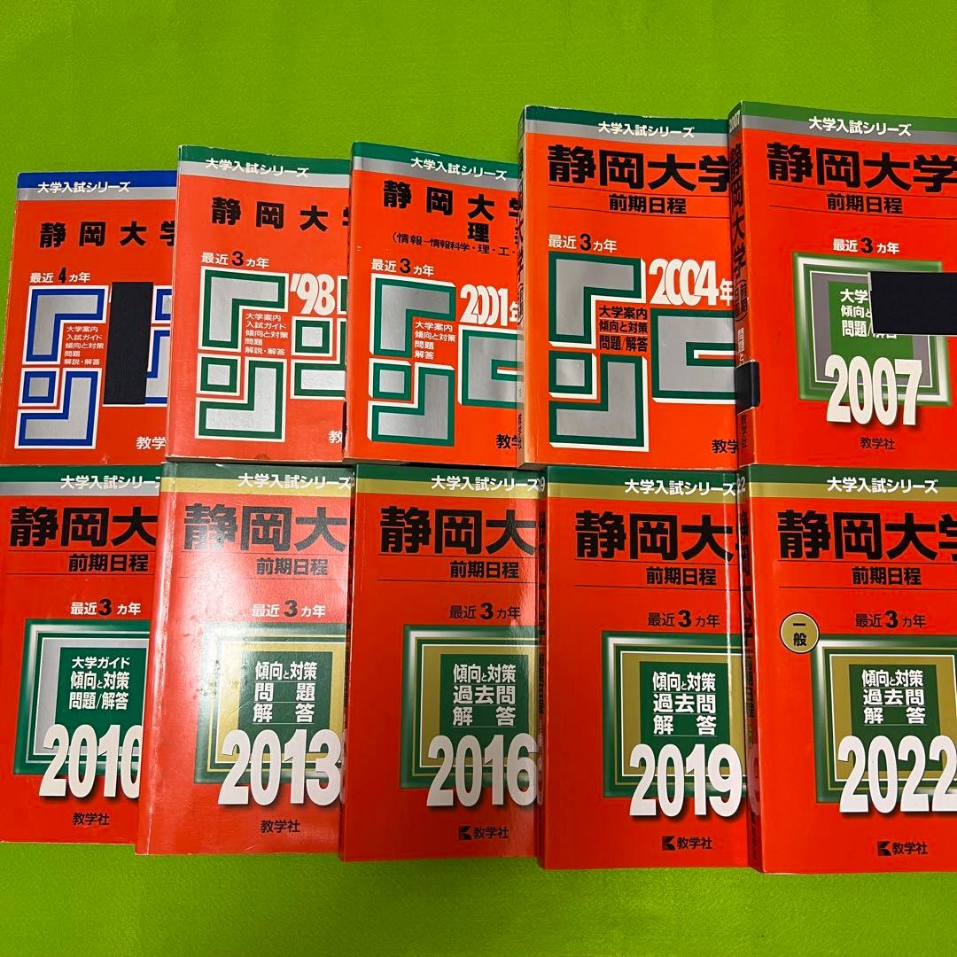 赤本　静岡大学　前期日程　1989年～2021年　31年分