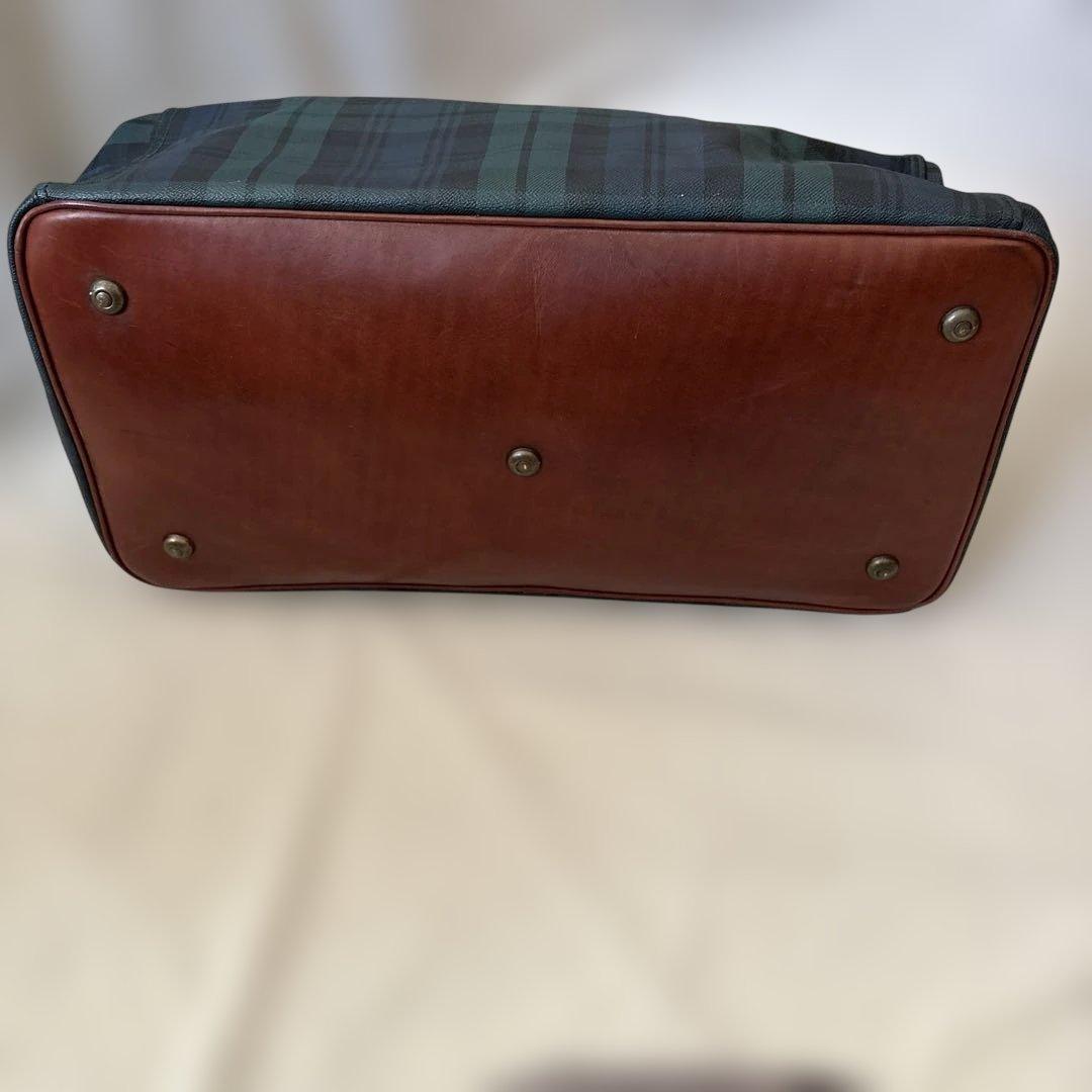 レア✨ポロラルフローレン　ボストンバッグ　ドクターズバッグ　チェック柄　グリーン