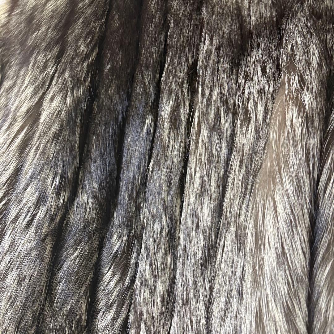 【極美品】SAGA FOX 金サガ シルバーフォックス　毛皮コート 極上毛並み