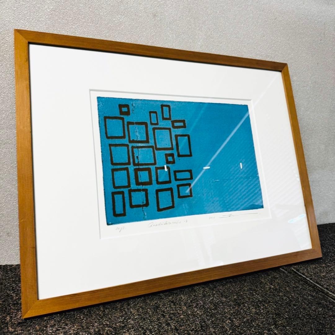 D26美品✨黒木周 版画 クロスグラフ IDEE アート品 おしゃれインテリア