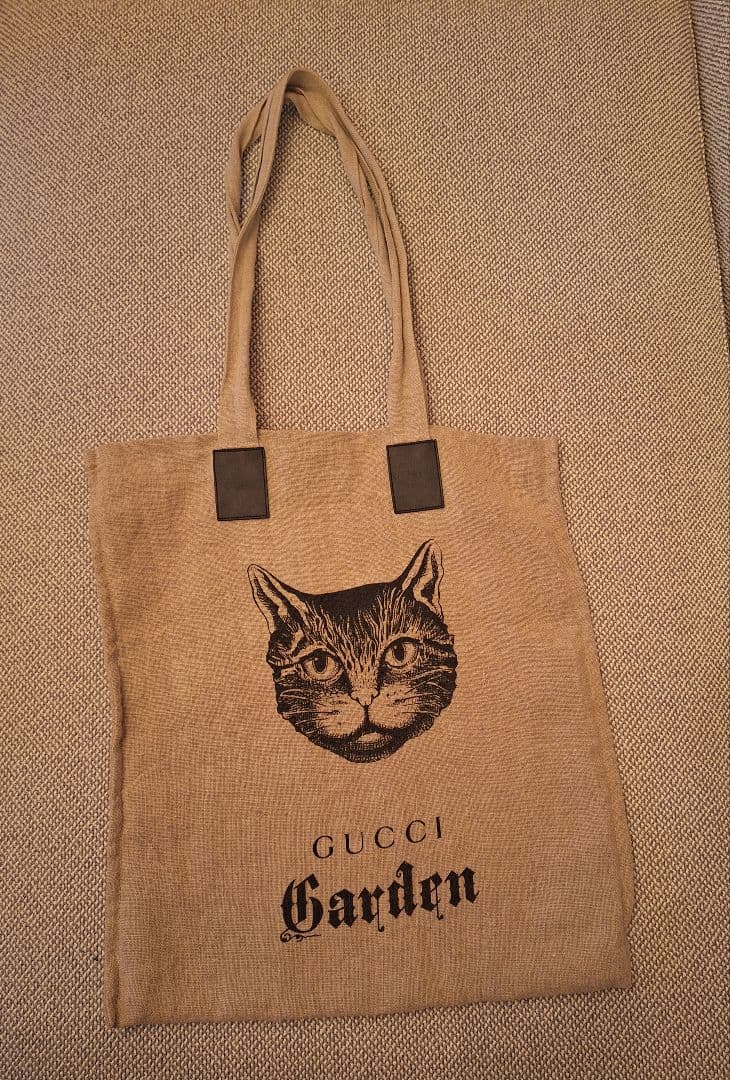 GUCCI Garden エコバッグ 猫の顔プリント