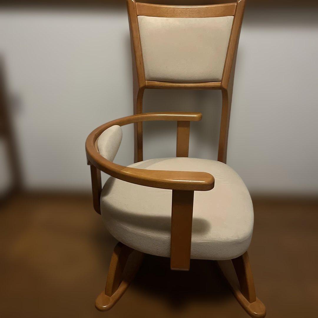 起立木工　座面回転式　ダイニングチェア　底座椅子