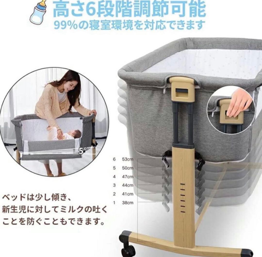 HZDMJ 3way ベビーベッド 2025年最新作 折りたたみ