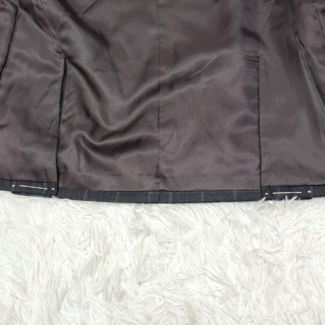 未使用級　ロロピアーナ　ダーバン　テーラードジャケット　ペンチェック　グレー