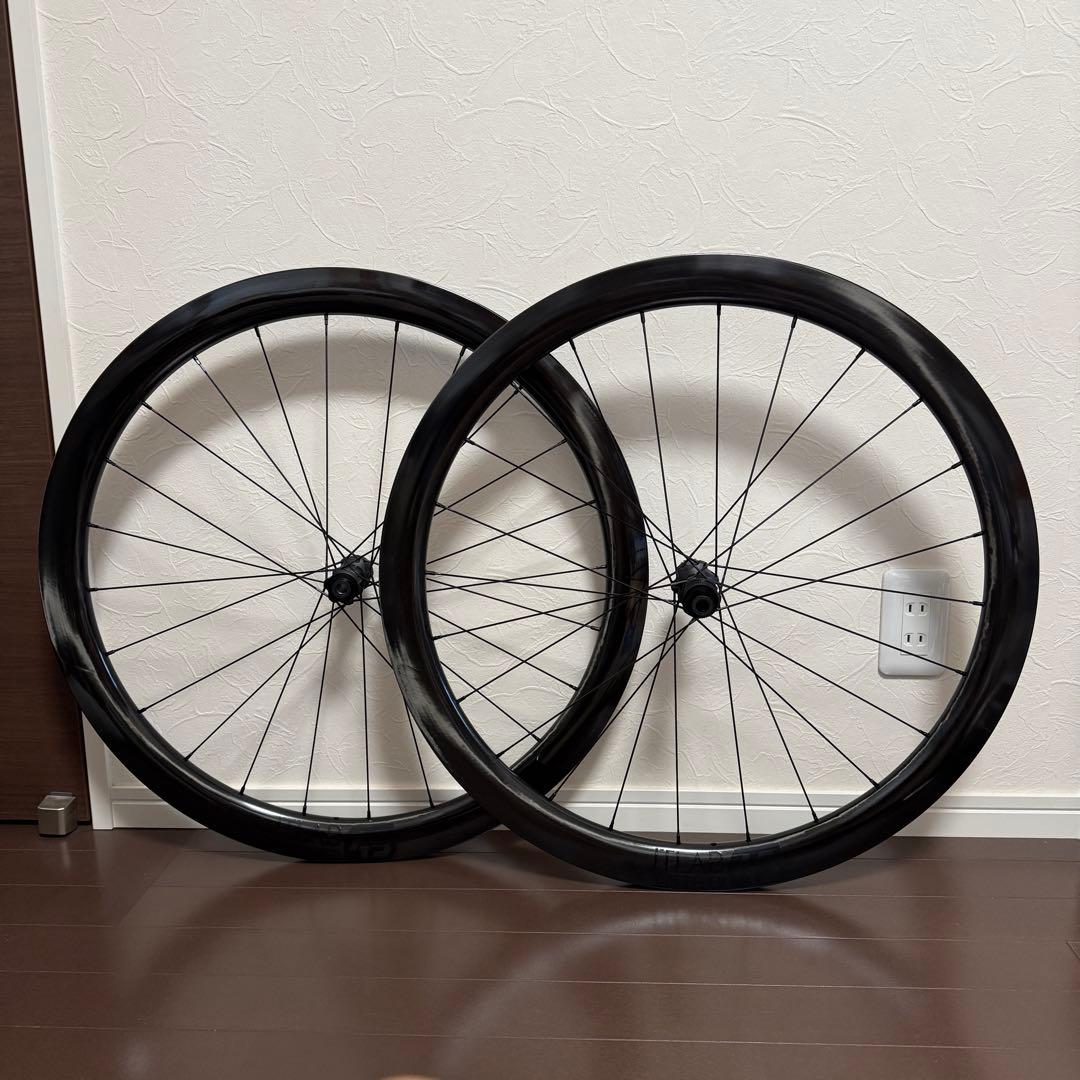 【美品】ITLAB45ホイール チタンスポーク シマノフリー