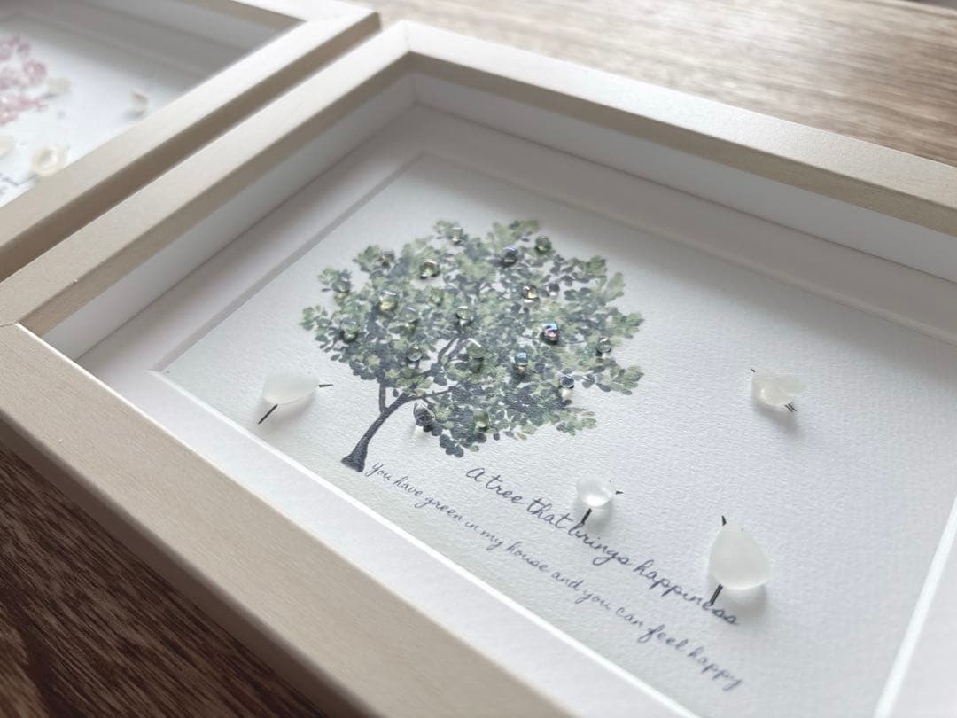 ③桜【pink*flower*happiness】春の訪れ シーグラスアート