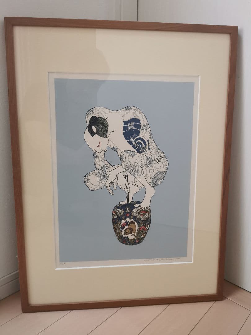 武田秀雄　紋紋　版画　シルクスクリーン