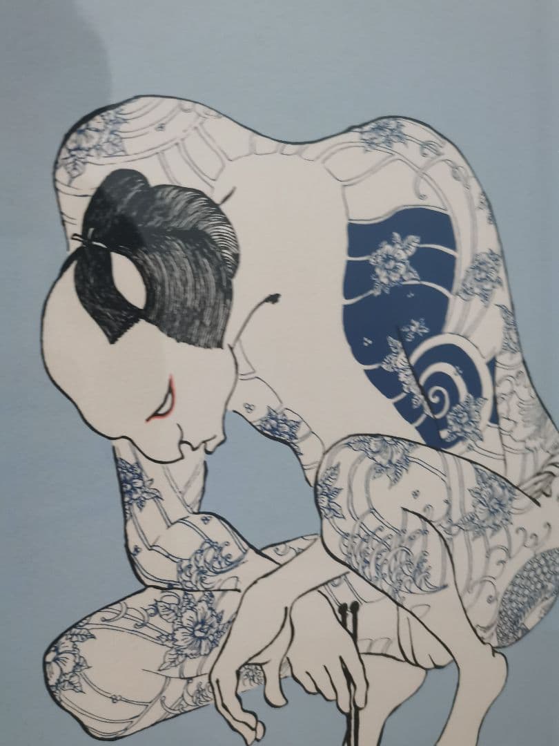 武田秀雄　紋紋　版画　シルクスクリーン