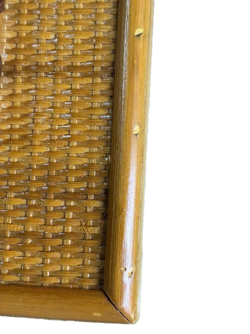 【送料無料】希少ヴィンテージ風　ラタン製5段 チェスト