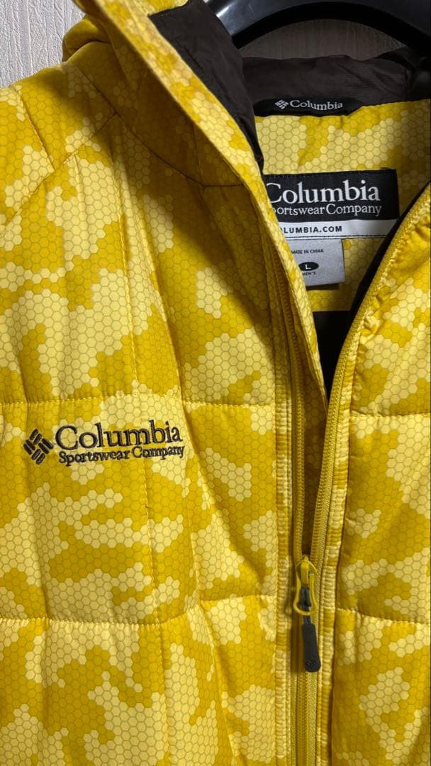 【希少】Columbia puffer jacket 黄迷彩　カモフラ