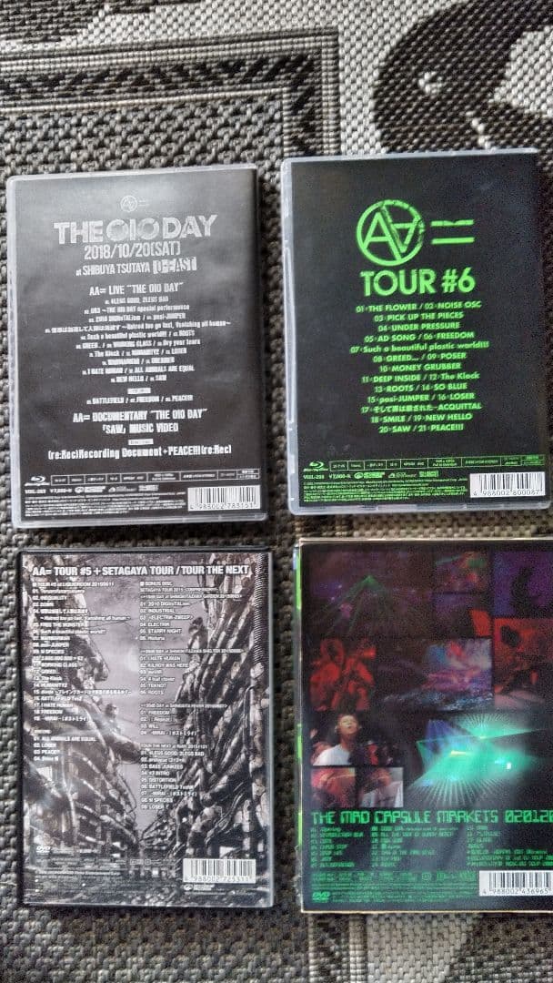 AA=　#6、THEOIODAY、#5、マッドカプセルマーケッツ