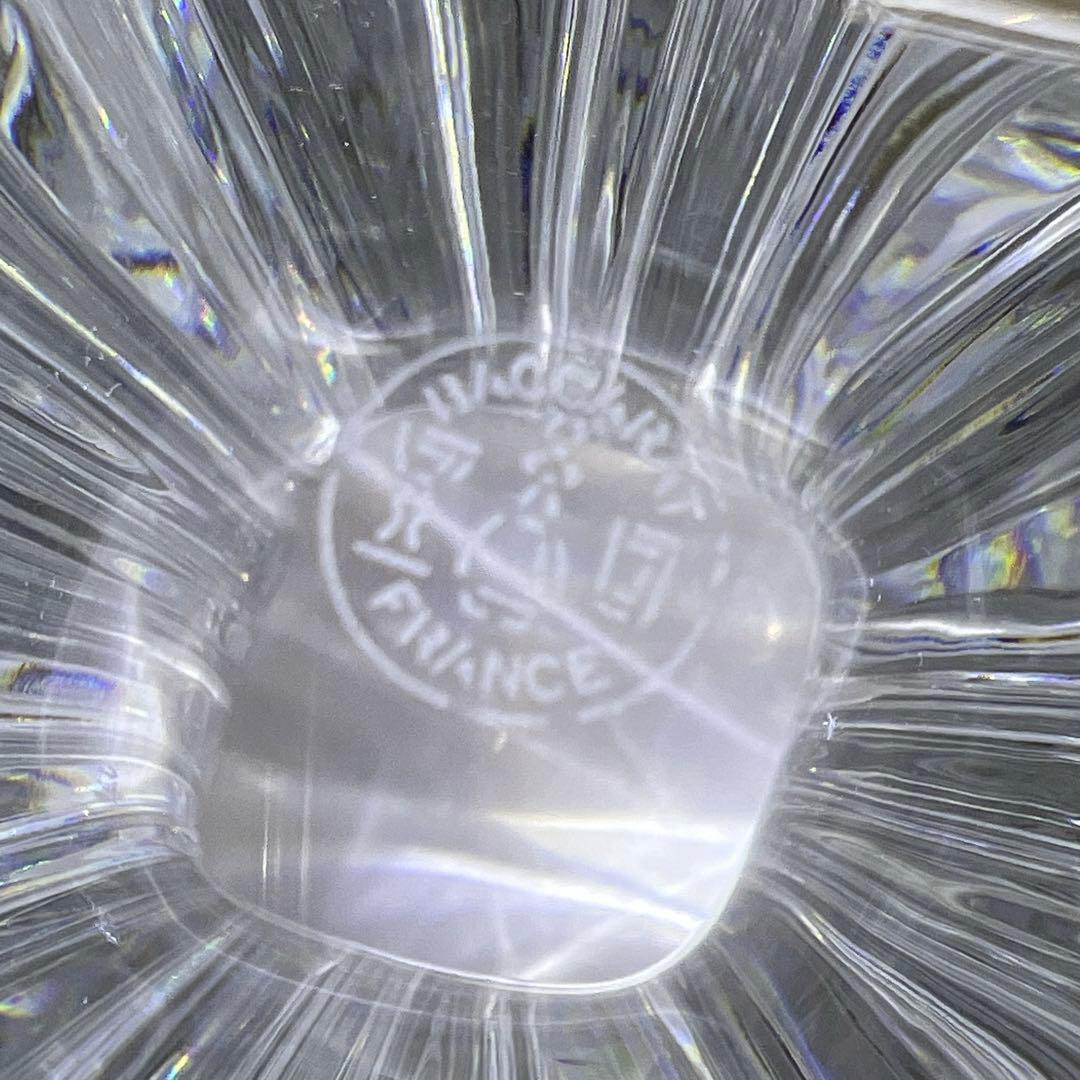 ☆洋3 バカラ　大花瓶　共箱　高さ約20㎝　東Y7-1020④