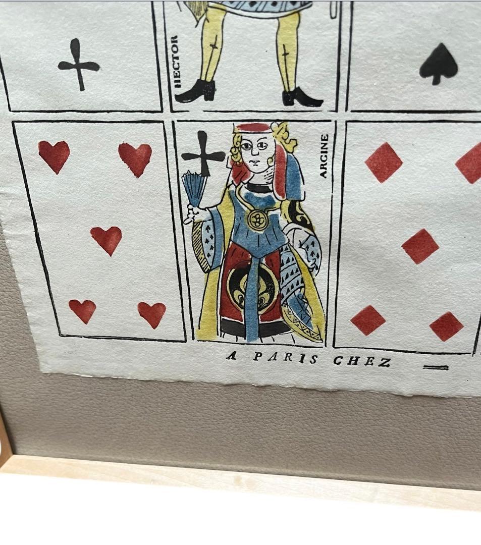 アントワネット・ポワソン　 ドミノペーパー　額装　トランプカード